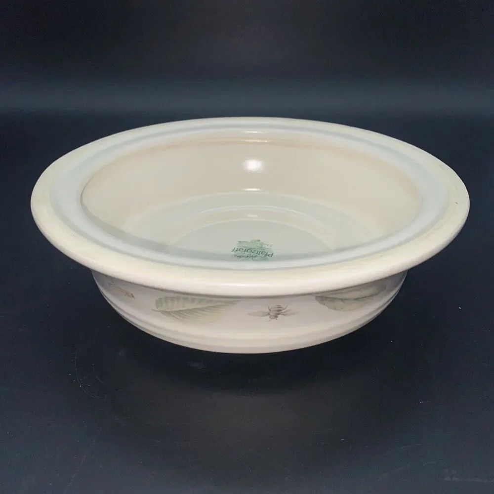 Pfaltzgraff Naturewood Hurricane Candle Bottom Piece No Glass- Replacement Piece